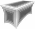 Spandex Table Covers, Gray Gradient Color Block Stretch Fitted