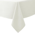 Textured Ivory Tablecloth Rectangle-Fabric Spillproof Table Cloths