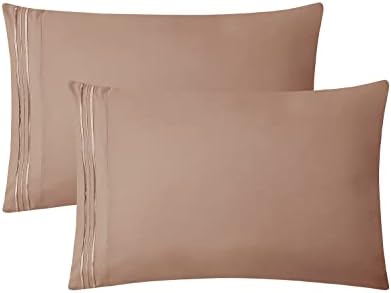 Clara Clark Pillow Cases King - Ultra Soft Pillow Cover, Lightweight