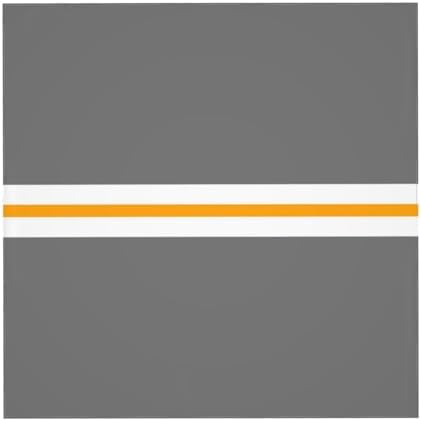 Square Tablecloth, Modern Gray White Yellow Horizontal Stripes Table