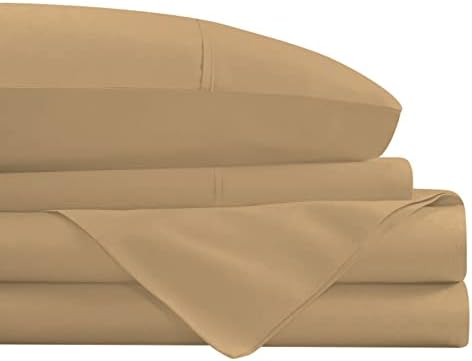 DNG Creations 100% Egyptian Cotton, 4 Piece Sheet Set Luxury Soft 1000