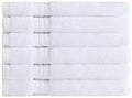 Ozdilek 6-Piece Washcloth Set 13x13 100% Turkish Cotton, 600 GSM