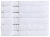 Ozdilek 6-Piece Washcloth Set 13x13 100% Turkish Cotton, 600 GSM