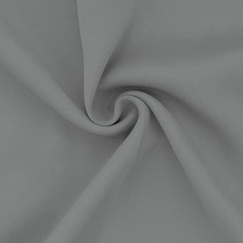 Easy-Going Rod Pocket Blackout Curtains, 2 Panels 42x63in, Light Gray