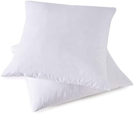 Throw Pillow Inserts, Set of 2 Down Feather Pillows Inserts Bed and