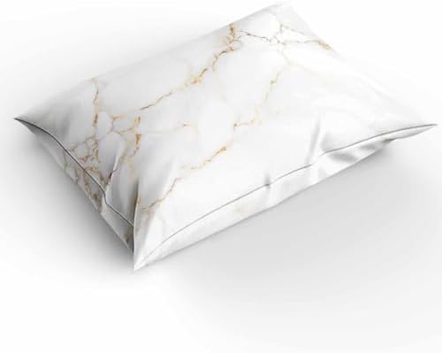 Duvet Cover Set Queen, Modern Marble Texture Abstract 3 Piece Bedding