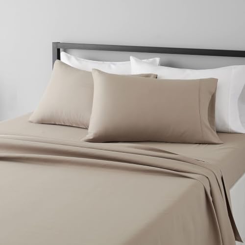 Taupe (20 X 26) Inch Pillowcase Microfiber 4 Pcs Pillowcase