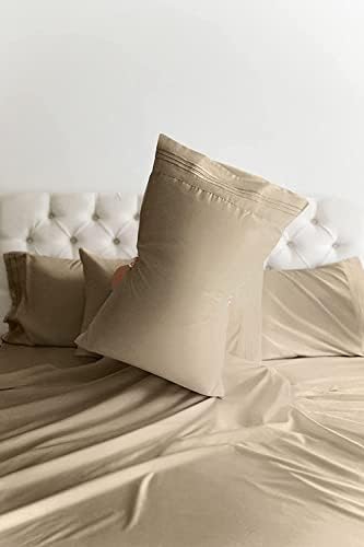 H&H Decor 4 Piece Bed Sheet Set 100% Egyptian Cotton Solid Pattern 400