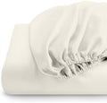 Egyptian Cotton Fitted Sheet Top Split King 16 Inch Deep - Ivory