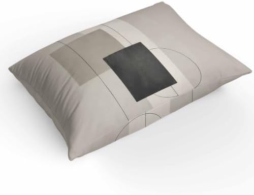 Duvet Cover Twin Size, Geometric Abstract 3-Piece Bedding