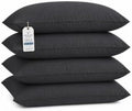 Luxury Hotel Collection Pillow Cases Set of 4, 1000 Thread Count