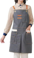 Twill Cotton Canvas Chef Aprons for Women Men with Large Pockets