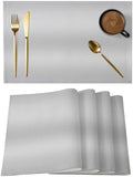Cotton Linen Placemats for Dining Table Set of 8 Abstract Industrial