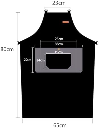 Kitchen Apron Cross Back Adjustable Cotton Canvas Bib Apron with