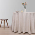 Round Linen Tablecloths 100% Pure French Linen Tablecloth 70''