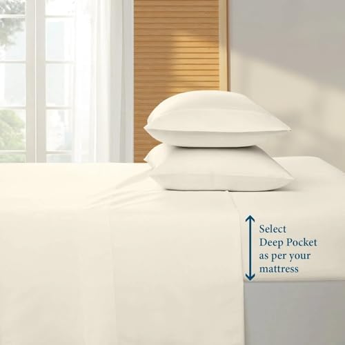 Full Size 4 Piece Sheet Set - Comfy Breathable & Cooling Bed Sheets