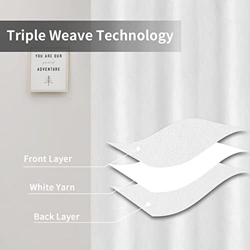 Easy-Going Thermal Grommet Curtains, 2 Panels 52x108 in, White