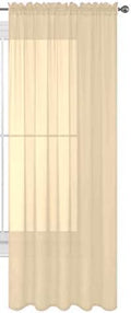 1 PC Solid Rod Pocket Sheer Window Curtain Treatment Drape Voile Panel