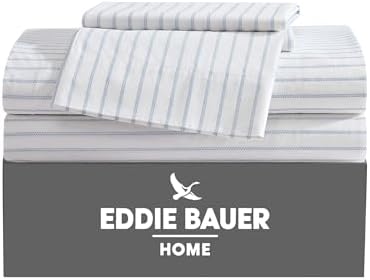 Eddie Bauer - Twin Size Sheet Set with Fitted Sheet & Pillowcase