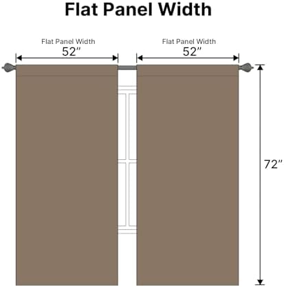 H.VERSAILTEX Blackout Curtains Thermal Insulated Window Treatment