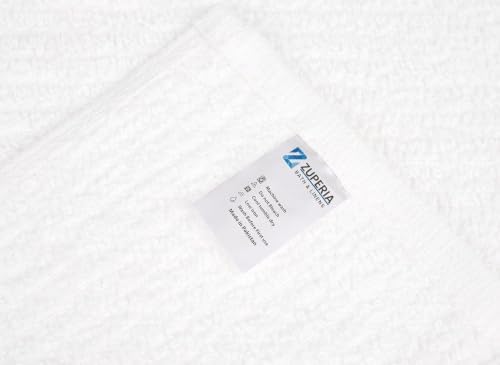 ZUPERIA Bar Mop Kitchen Towels - Pack of 12 (16"x19”) 100% Ring Spun