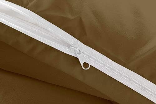 Taupe Duvet Covers California King Size Brushed Microfiber Soft