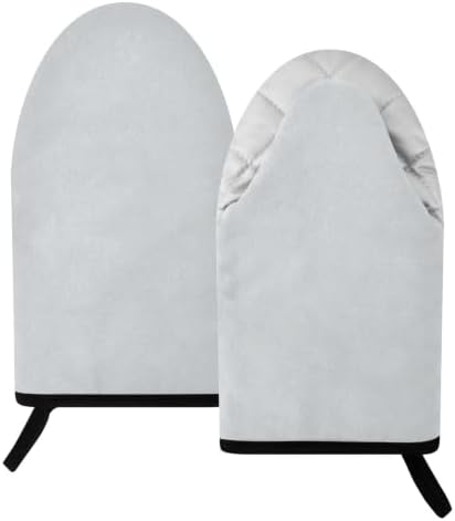 Pale Grey Oven Mitts and Pot Holders Set 2 Pack
