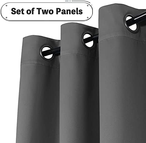 Turquoize Thermal Insulating Blackout Grommet Top Curtains Ultra Soft