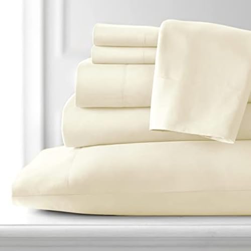 100% Egyptian Cotton Sheets 400 Thread Count Sheets King Size 4 Pc