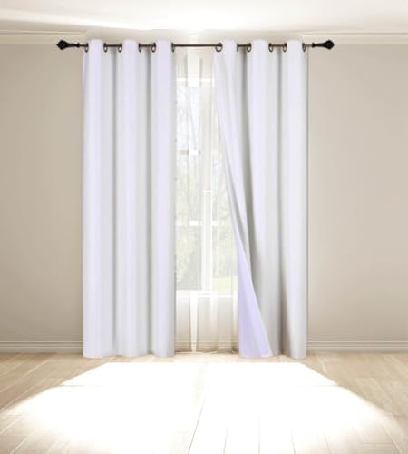 1 Piece 100% Blackout Window Curtain Panel 108" Length Bronze Grommet