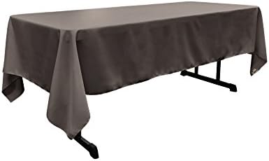 LA Linen Polyester Poplin Washable Rectangular Tablecloth, Stain and