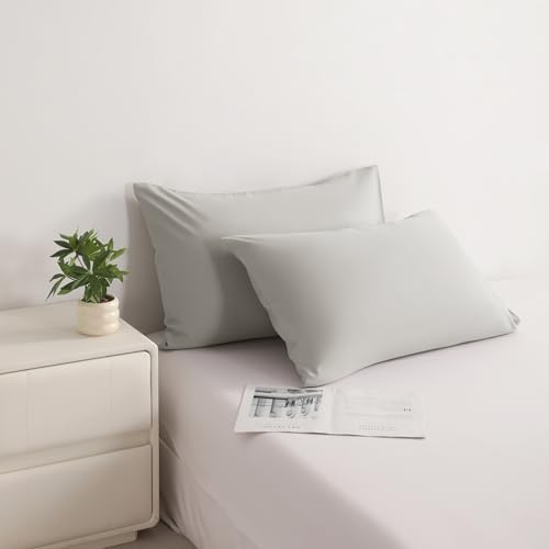 BEDSUM Queen Microfiber Pillowcases, Lasting Softness, 2-Pack, 20x30