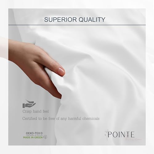 Pointehaven Combed Cotton Percale Solid Twin Rose Bed Sheet Set - Soft