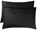 King Pillow Cases 2-Piece Set Ultra-Soft Brushed Microfiber Black
