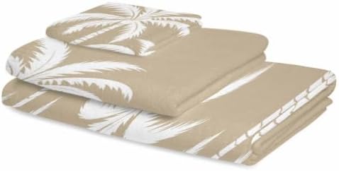 Bath Towels Set of 3 Tropical Palm Trees Bath Towel Hand Towel