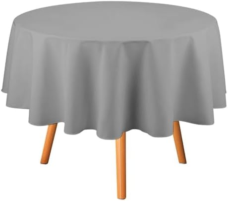 Gray Tablecloth Washable Dinng Table Covers Decorative for Kitchen &