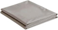 NEST and NOOKS 100% Cotton Sateen Twin XL Flat Sheet, Beige Gray