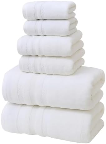 Bath Towels Set 6 Piece, Luxury Cotton Hotel Quality, Soft