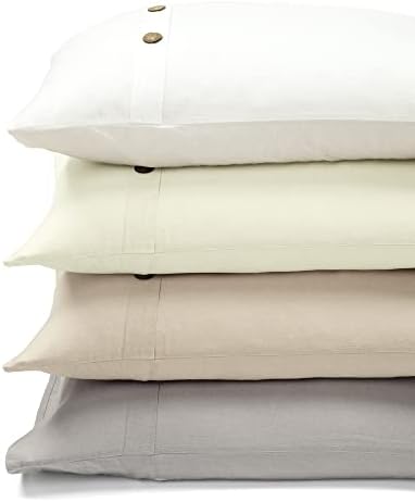 Lush Decor Belgian Flax Prewashed Linen Rich Cotton Blend 3 Piece
