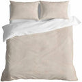 DecorLovee Light Beige Duvet Cover Set 3 Pieces with Zipper Closure