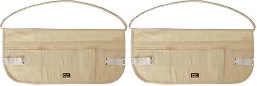 Custom Leathercraft CLC C14 Canvas Waist Apron, 12 Pocket, Beige