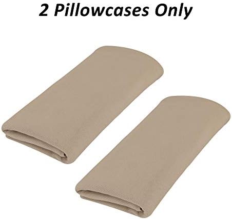 ALYVIA SPRING Stretch Pillowcases Standard Size Set of 2, Taupe