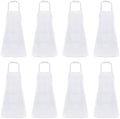 Fengek 8 Pcs Bib Apron for Unisex Colorful Kitchen Apron Bulk with 2