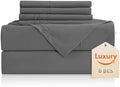 CozySmile King Sheet Set, 6 Piece Luxury Silky Soft Bed Set Fits
