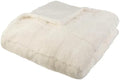 Lavish Home Faux Fur Blanket - 60x80-Inch Queen Size Throw Blanket
