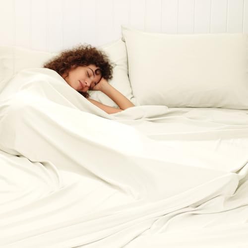 PHF Cooling Sheets Set Queen Size, Rayon Derived from Bamboo &
