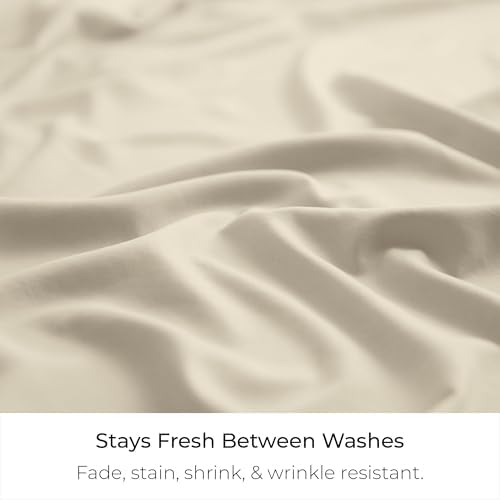 Mellanni Bed Skirt Cal King Size - Tailored Drop Bed Skirting