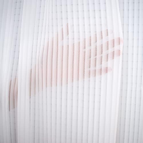 White Sheer Curtains Voile Window Long 2 Panels Set for Living Room