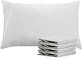 NTBAY Microfiber Queen Pillowcases, 4 Pack, 20 x 30, Light Grey