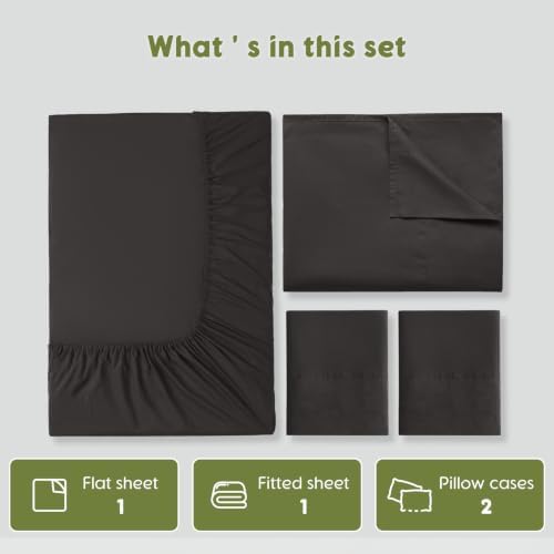 SONORO KATE 100% Egyptian Cotton Sheets King Size,600 Thread Count